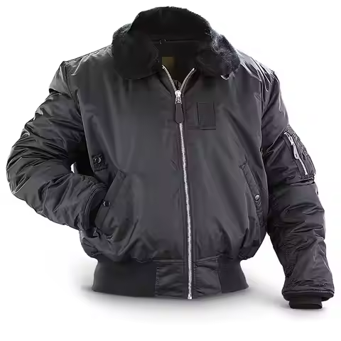 Winter B15 American Retro Bomber Jacket Fur collar Cotton Padded Military Tactical Flight Jacket Mal