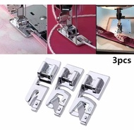 3mm, 4mm 6mm Narrow Rolled Hem Presser Foot Set for Sewing Machine Singer, Brother, Babylock, Euro-Pro, Janome