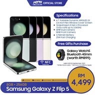 Samsung Galaxy Z Flip5 5G (8GB+256/512GB) Smartphone - Original 1 Year Warranty by Samsung MY