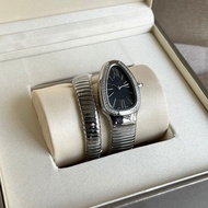 Ready Stock Fashionable Snake Watch BV Snake-Shaped Bracelet Watch Ice Ice Same Style Watch Female H