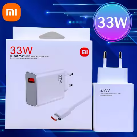 Original 33W Xiaomi Charger Turbo Fast Charge EU Adapter Usb Type C Cable For Poco X5 X4 M5S X3 Pro 