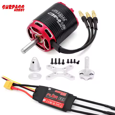 Surpass Hobby C3530 C3536 C3542 C3548 V2 Brushless Outrunner Motor 2-5S with 40A 50A 60A Brushless E
