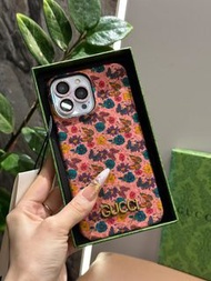 iPhone 手機保護套 Gucci花語系列 油墨蝴蝶花花 8 手機殼 禮物 手機袋 保護套 蘋果 手機