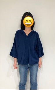 日本專櫃品牌studio CLIP寬鬆棉麻上衣