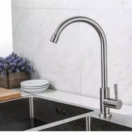 ENgkol FV19 304 Stainless Steel sink Faucet - Minimalist Stainless Steel Table Faucet G44