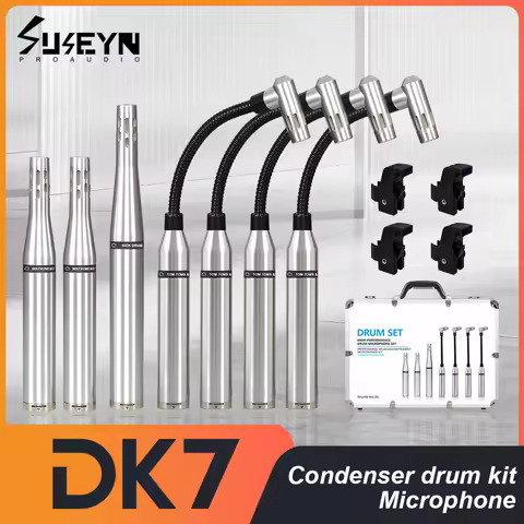 High Quality All Condenser Drum Microphone 7 Sets Ultra High Recording Fidelity DK7