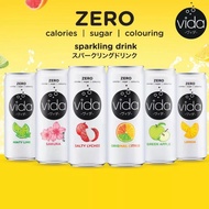 Vida Sparkling Drink Zero Sugar 325ml Can - Sakura / Salty Lychee / Original Citrus / Green Apple / 