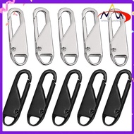 Metal Replacement Zipper (10 Pieces), Metal Tabs for Zip Repair, for Clothes, Luggage, Suitcase, Bac