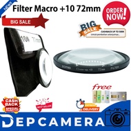 Macro filter +10 72mm camera lens filter