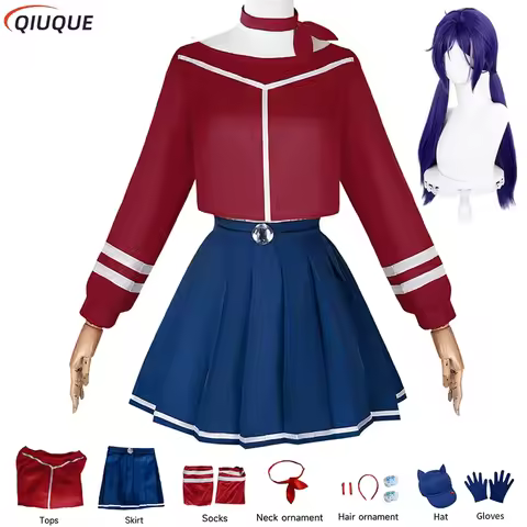 Anime Horror Game MiSide Cosplay Mita Мита Costume JK School Uniform Lolita Cute Mita Dress Wigs For