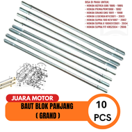 10 Pcs Baut Panjang Baud Ancer Mesin Tusuk Sate Silinder Head Block Seher Astrea Prima Supra Grand A