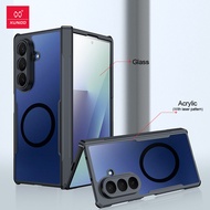 XUNDD เคสสำหรับ Samsung Galaxy Z Fold 5 6 7ทึ่คลุมโทรศัพท์ใสป้องกันตกป้องกันพร้อมแหวน Magsafe