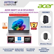 Acer Swift 14 AI SF14-61T-R5C2 14" WUXGA Laptop ( AI 9 365, 32GB, 1TB SSD, ATI, W11, HS+M365 )