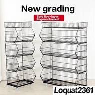 Snack Rack Oblique Basket Supermarket Store Small Sales Department Convenience Store Rack Toy Store 