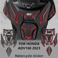 For Honda ADV160 ADV 160 2023 Motorcycle Fuel Tank Pad Decal Knee Scratch Protective Stickers Motorcycle Accessories