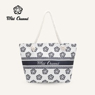 Wild Channel Ladies Canvas Bag - White NFM 911