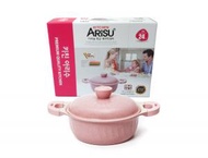 KITCHEN ARiSU - Kitchen Arisu 24cm(矮) 雙耳鍋(IH電磁爐適用)(粉)