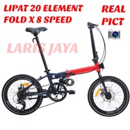 Sepeda lipat 20 ELEMENT FOLD X 8 SPEED SEPEDA LIPAT FOLD X BY ELEMENT