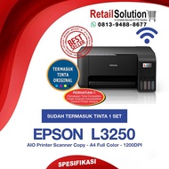 Printer AIO PSC Scan fotocopy A4 WiFi - Epson L3250 Infus Tanki Warna