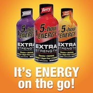Combo of 6 bottles of 5-hour ENERGY Shots EXTRA ENERGY drink (230mg caffeine) Strength 57ml