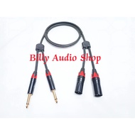 AKAI MONO 6.5MM AUDIO JACK CABLE BRANCH TO CANON XLR MALE BRANCH 50CM - 3 MTR