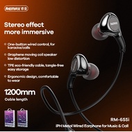 REMAX Earphone RM-655a RM-655i Stereo Type C Earphone Lightning Wired Earphone Wired Bluetooth Earphone Bass Earfone