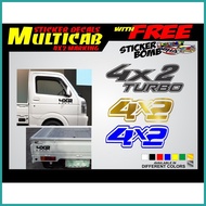 ☾ √ ✶ Multicab 4x2 marking Sticker Decals Set cut-out vinyl