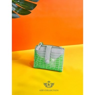 DOMPET LEATHER CROCO GENNIE SILVANIA / DOMPET GENNIE TERBARU / GENNIE SILVANIA CROCO LEATHER MINI WA