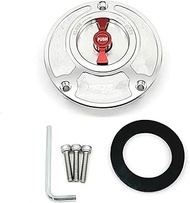 QOWUV For YAMAHA, FJ09/MT09 TRACER 2015-2016, Fuel Tank Cap Cover CNC Aluminum Keyless Motorcycle Ac