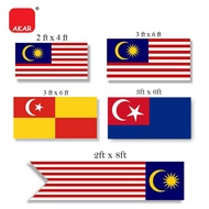 Jalur Gemilang Malaysia Flag Bendera Malaysia - 2x4, 2x8, 3x6 ft / Selangor Johor Flag, Bendera Sela