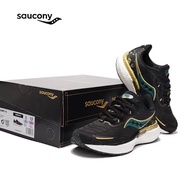 [spots] 2023New Saucony Triumph Black gold Shock Absorption Sneakers Running shoes