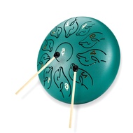 Handpan ลิ้นกลอง6นิ้ว11โทนมินิเหล็กลิ้นกลองโยคะการทำสมาธิเคาะเครื่องดนตรีสำหรับผู้เริ่มต้นผู้ใหญ่เด็