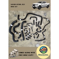 NISSAN NAVARA NP300 - HOSE SET FULL (RADIATOR & BY PASS & OIL COOLER & HEATER & POWER STEERING HOSE)