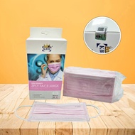 (SIRIM Certified) 50PCS KBM 3 PLY Pink Face Mask