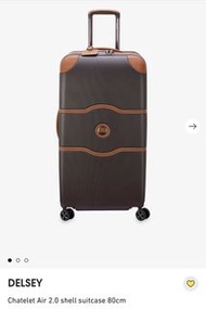 Free courier 🇬🇧 DELSEY Chatelet Air 2.0 shell suitcase 80cm