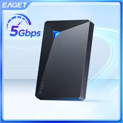 Eaget Portable External Hard Drive 5Gbps SATA HDD 1TB 4TB 5TB LED Hard Disk USB3.0 External HD Compa