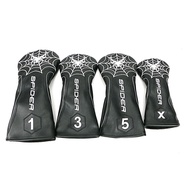 Golf Wood Cover Spider 1/3/5/ut Club Cap Cover pu Wood Protective Cover