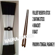 1 set Gorden jendela model KUPU Minimalis Tirai jendela kupukupu hordeng pintu kaca Korden Jendela K