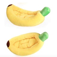 HACHI HACHI ที่นอนสุนัข ที่นอน หมอนกล้วย (รูปกล้วย นุ่มมาก ขนาด : 60x36x16 เซนติเมตร) (ที่นอนสุนัข-ก