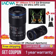 Laowa 100mm f/2.8 2X Manual Ultra Macro Aperture Camera Lens for Canon EF Pentax PK Nikon Lens pk Yongnuo YN35mm