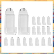 (GMEX) Vinyl Record Wall Mount18 PCS Acrylic Vinyl Record Holder Self Adhesive Clear Vinyl Display S