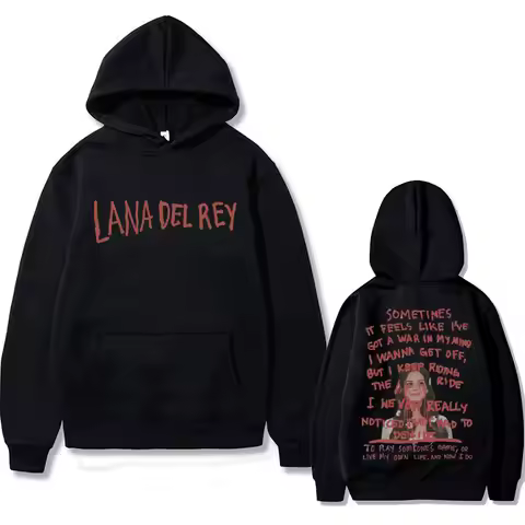Singer Lana Del Rey Get Free Lyrics Graphic Print Hoodie Men Women Fashion Vintage Sweatshirt Unisex