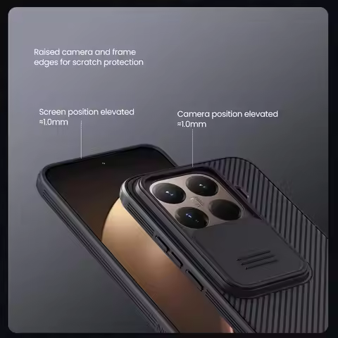 Nillkin Case For Xiaomi Mi 15T Pro 15T Note 14 Pro Plus 5G F7 Ultra 5G Slide Pro Camera Slim Rugged