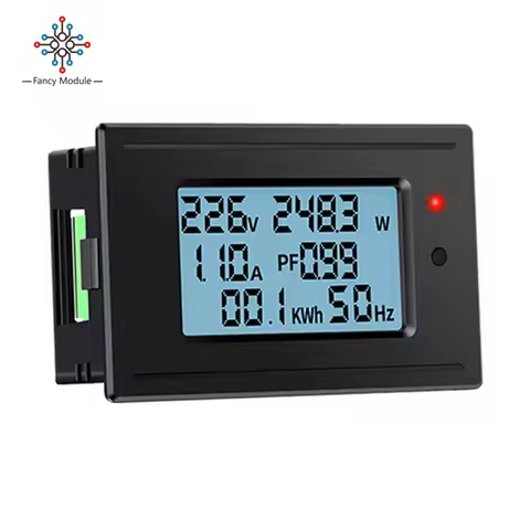 AC Digital Display Voltage Current Power Electricity Watt-hour Meter 5A/1100W Power Meters Energy El