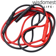 WISDOMEST1 1/2pcs Male-to-Female Banana Plug, Silicone 4mm Meter Test Lead Extension, 100CM/ 39.37in