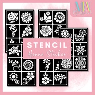 Sticker Inai Budak/Sticker Henna Murah/Sticker Henna Borong Simple