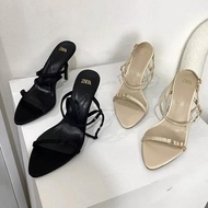 ZARA Febric Strap High Heels Shoes PT