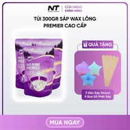 Túi 300g Sáp Wax Lông Premier Cao Cấp NT Waxing (Tặng Sáp Sticker Và Que)