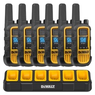 DEWALT DXFRS800 2 Watt Heavy Duty Walkie Talkies - Waterproof, Shock Resistant, Long Range & Recharg