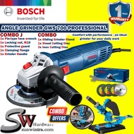 COMBO BOSCH GWS700 GWS 700 ANGLE GRINDER 710W + SLIDING ANGLE GRINDER STAND WITH F.O.C ACCESSORIES (